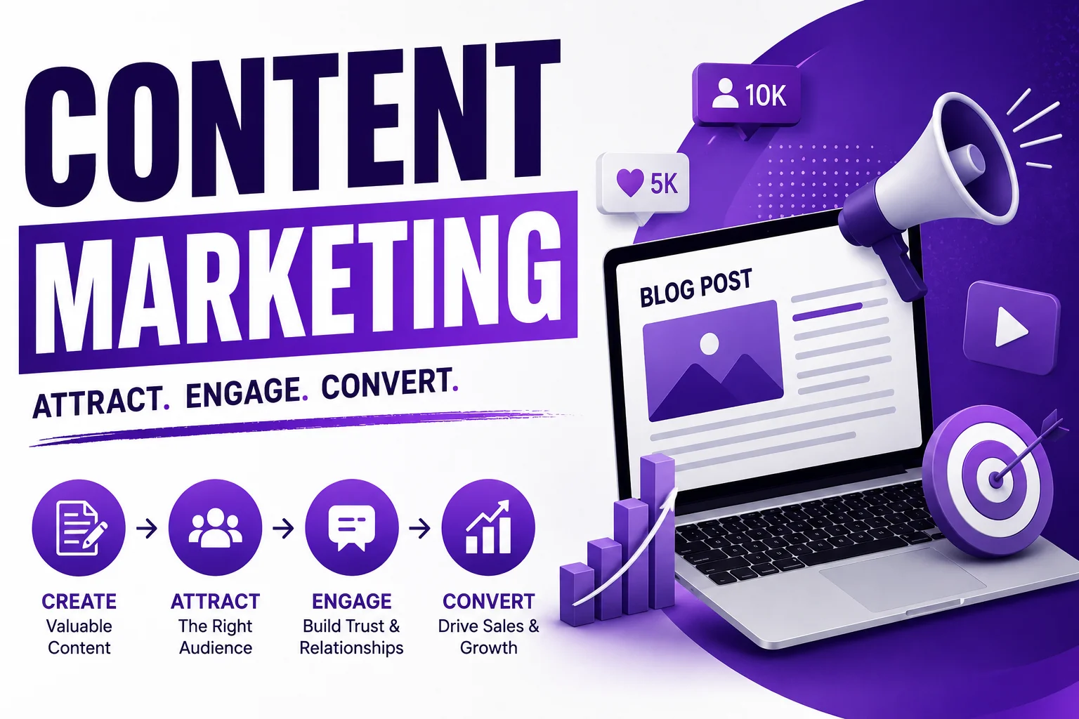 Content marketing illustration